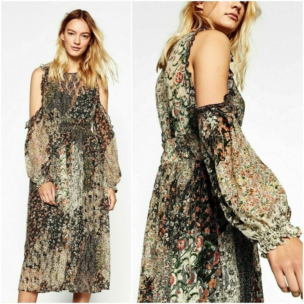 Zara Multicolored Floral Dress